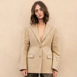 Frankie Shop Hourglass Brown/Camel Blazer
